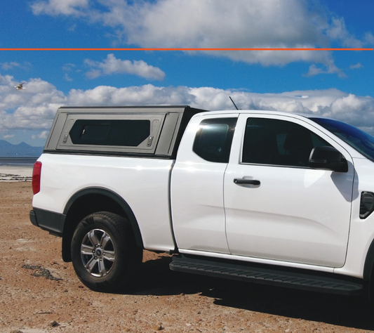 CONTOUR CANOPY - FORD RANGER T6 - XC - BLACK - SIDE WINDOWS INCL