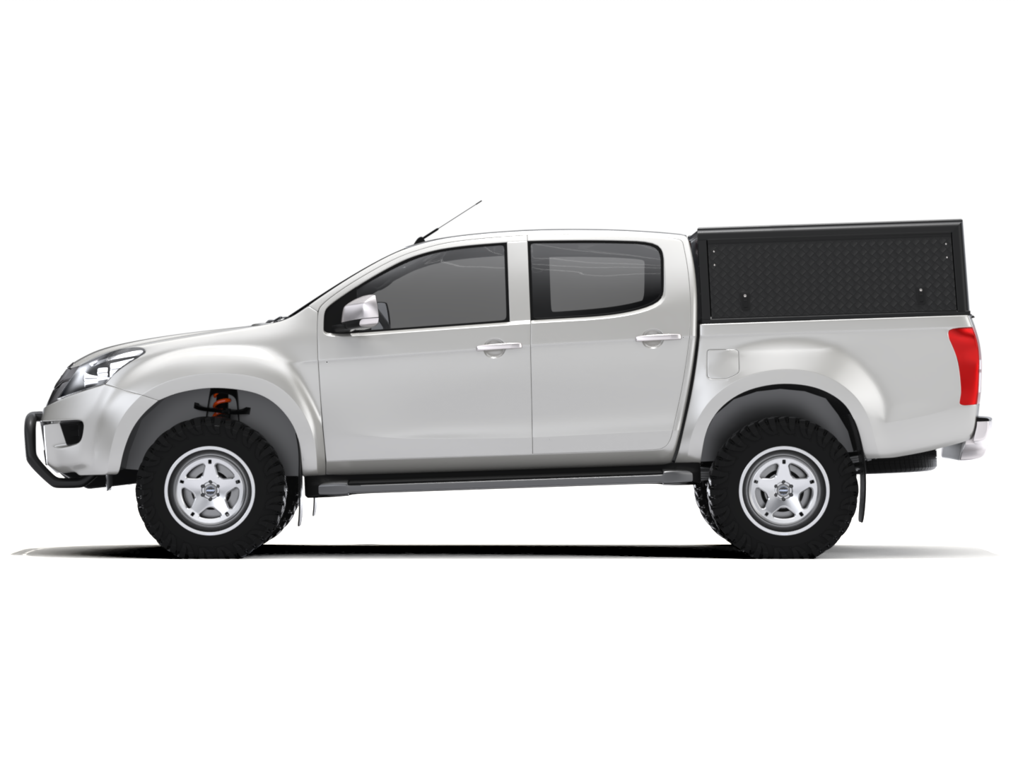 ISUZU KB (2013+) DC EXPLORER GUARD - BLACK TREAD FRD ZERO WINDOWS