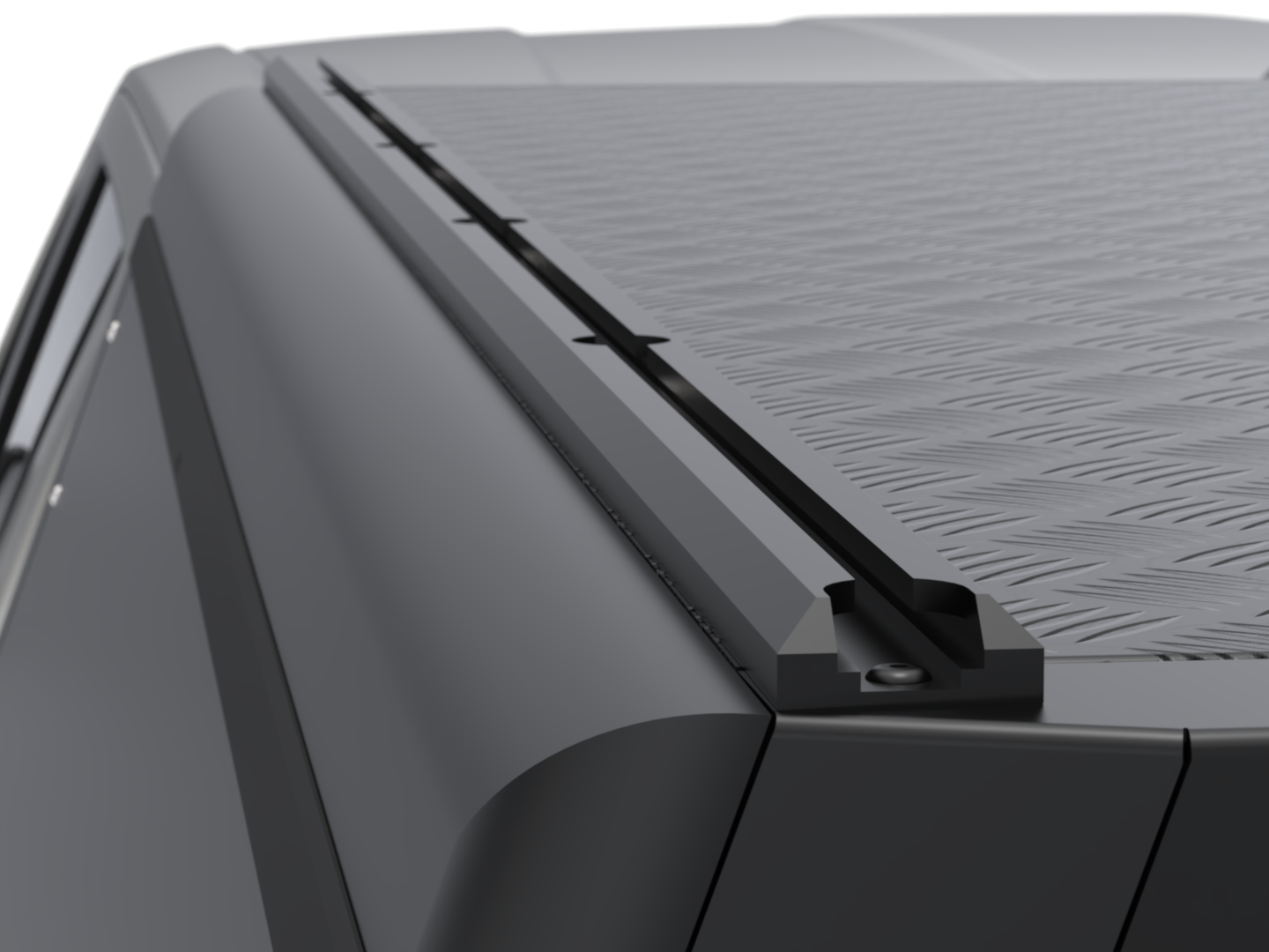 CANOPY - HILUX 26+ DC - BLACK SMOOTH FRD
