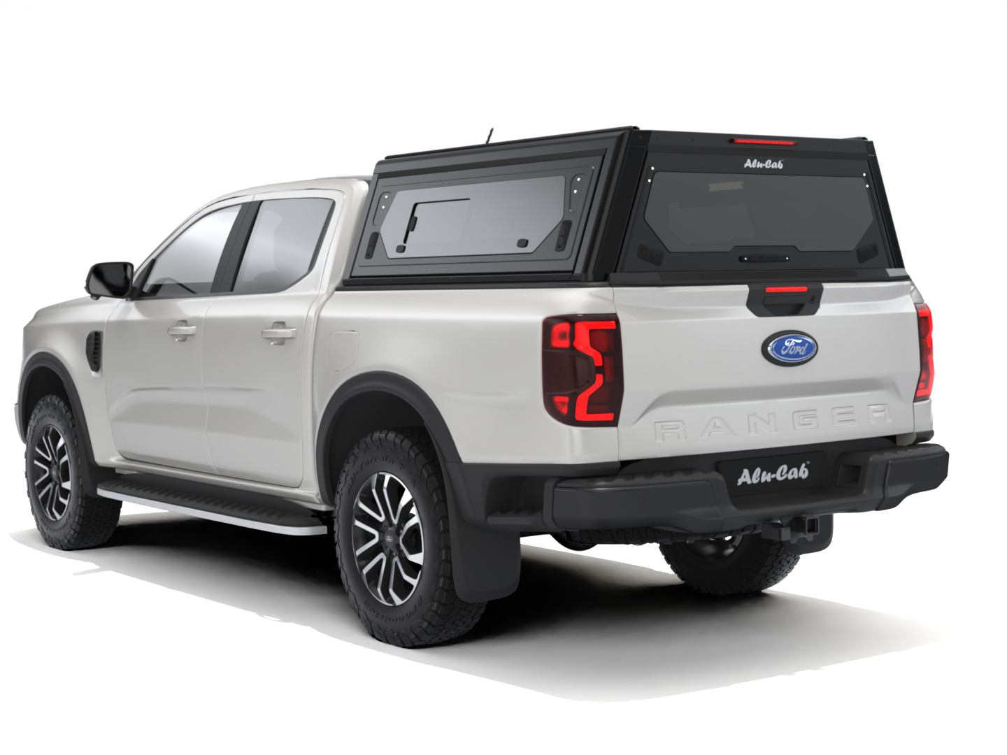 CONTOUR CANOPY - FORD RANGER - DC - BLACK - SIDE WINDOWS INCL