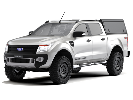 FORD RANGER T6 DC EXPLORER GUARD - BLACK SMOOTH FRD - ZERO WINDOWS