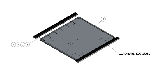 LARGE ROOF RACK TRAY (EXCLUDES LOAD BARS)