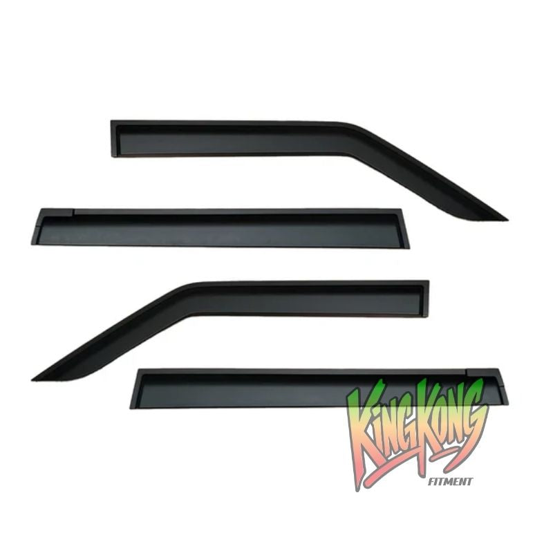 BYD Shark 6 Weather Shields | Matte Grain Wind Deflectors