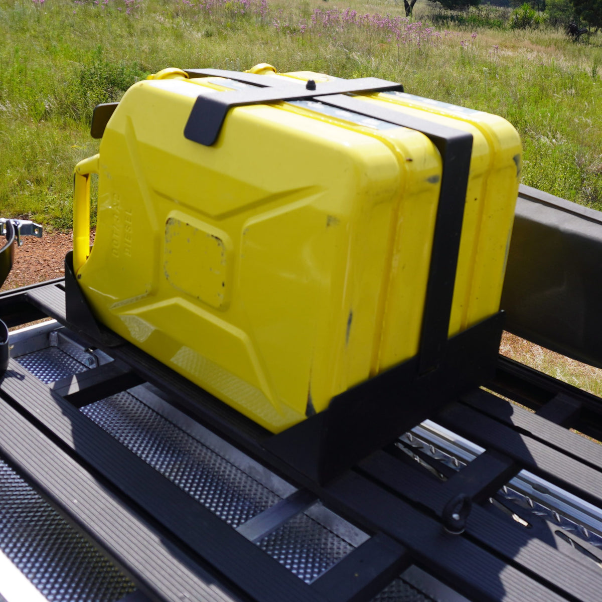 Double Jerry Can Holder - Roof Rack/Tourtop Mount