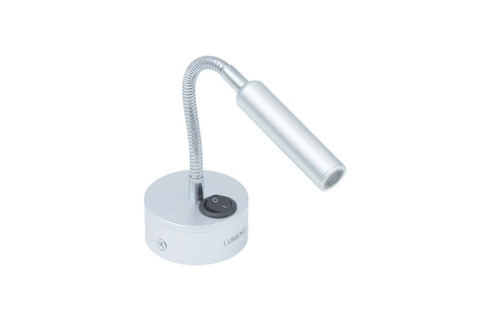 12V Goose Neck Reading Light / Silver - LUMENO-384