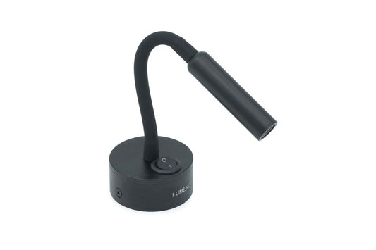 12V Goose Neck Reading Light / Black - LUMENO-470