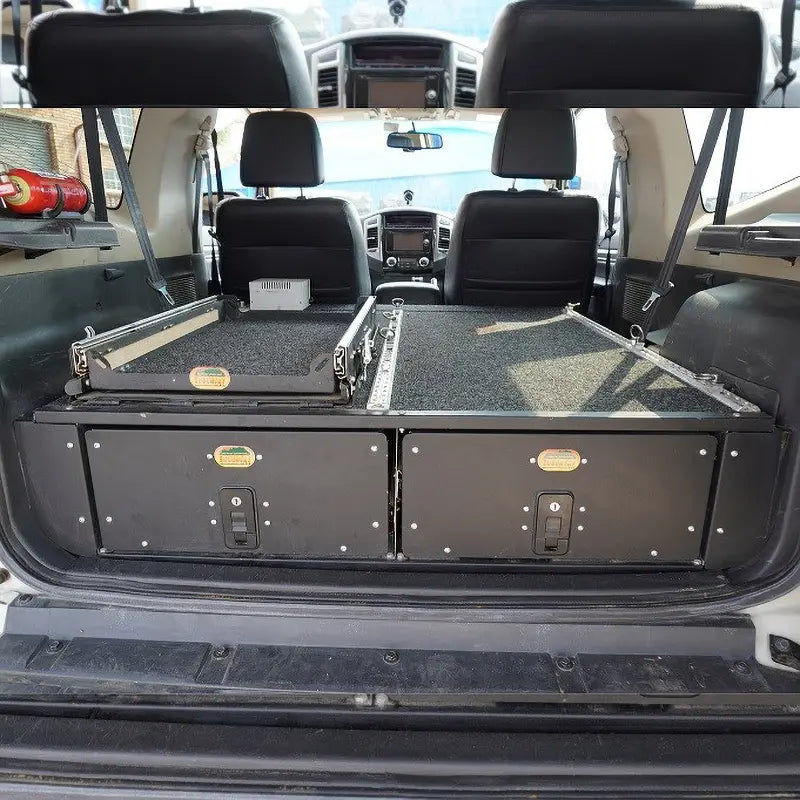 Twin Drawer – Mitsubishi Pajero SWB (LB Hole Access)