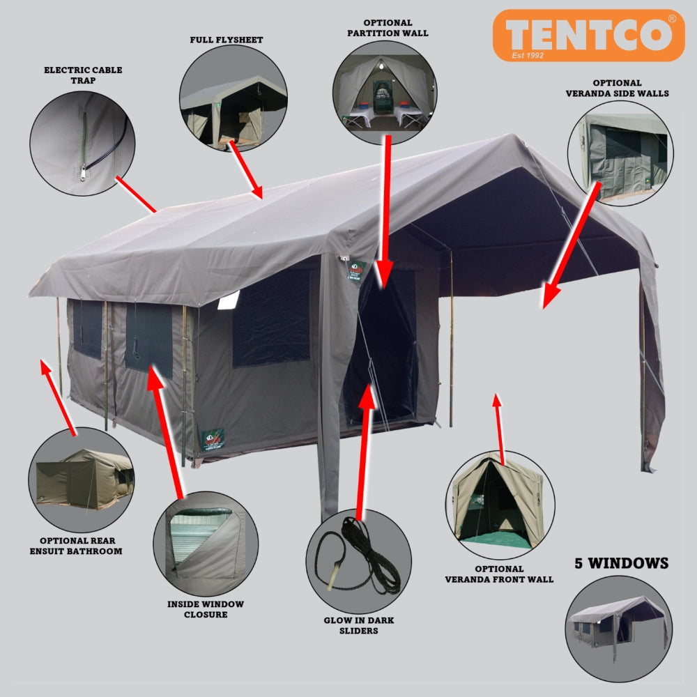 Frame Tent Sahara Deluxe D-Door