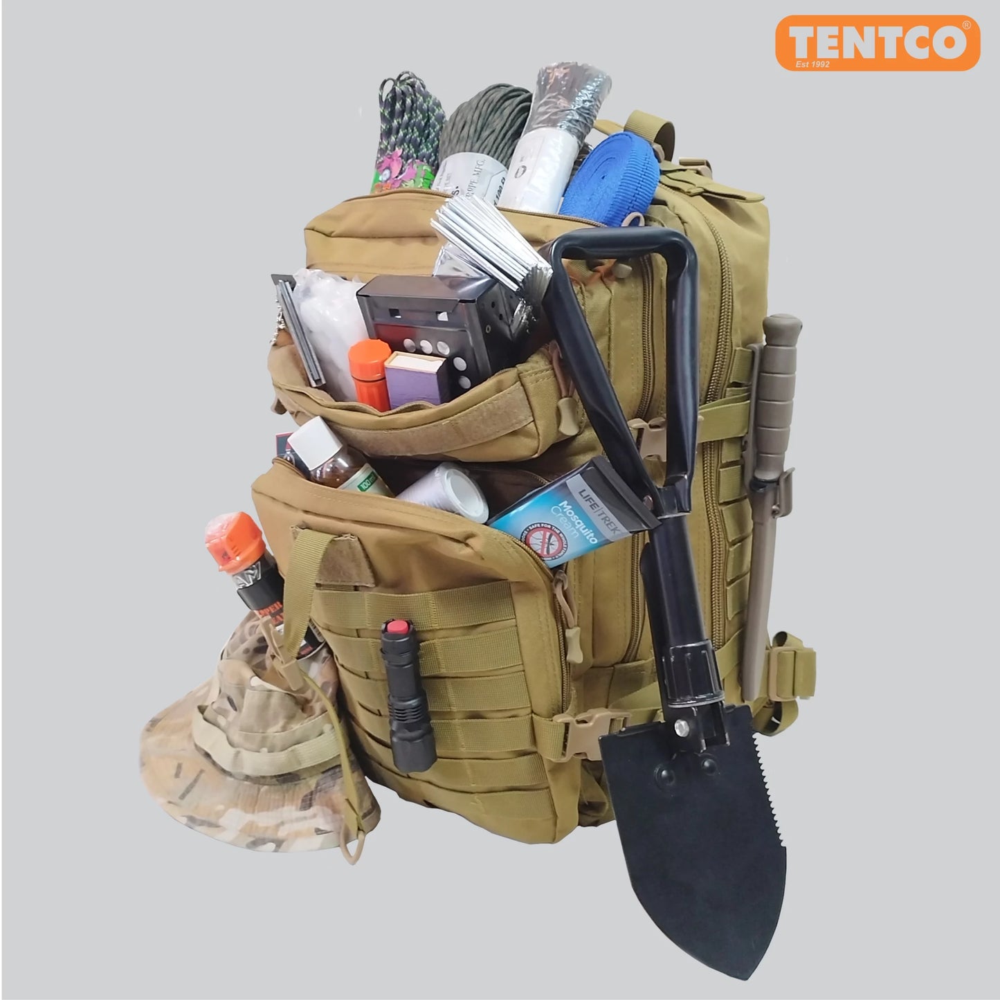 Tactical BackPack 55L [Sand] - TENTCO TEN353