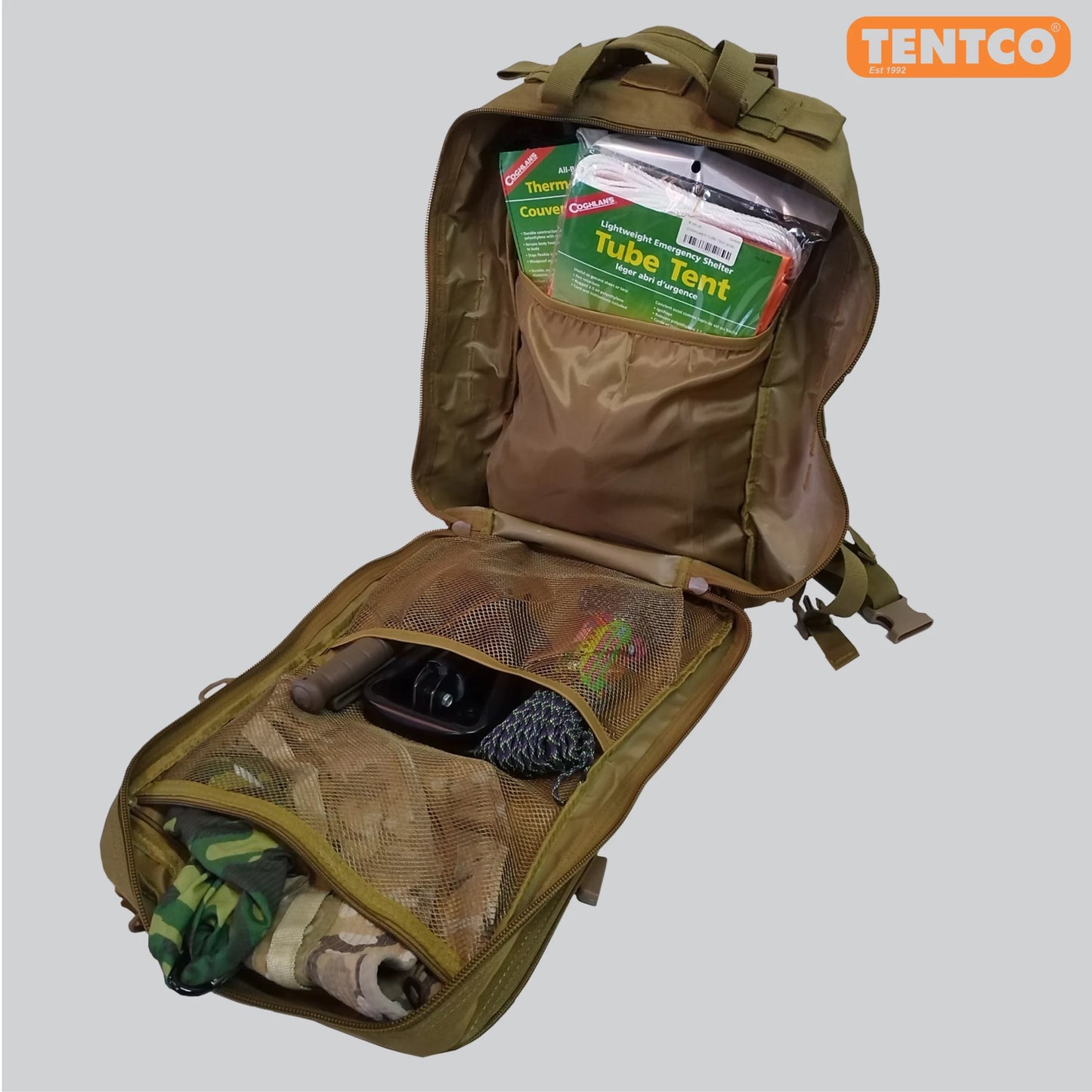 Tactical BackPack 55L [Sand] - TENTCO TEN353