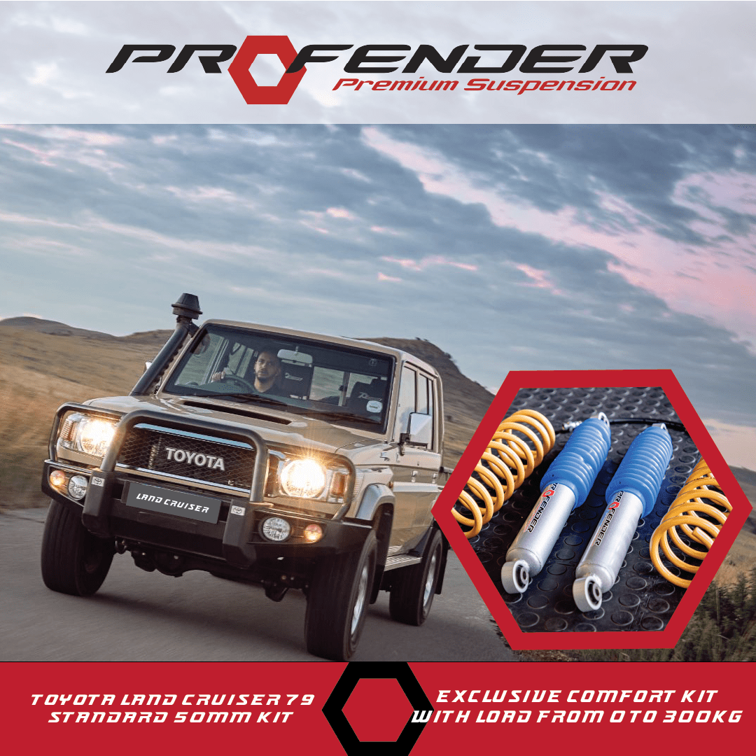 LAS Profender Suspension No Load Lift Kit Toyota Landcruiser 79 Series