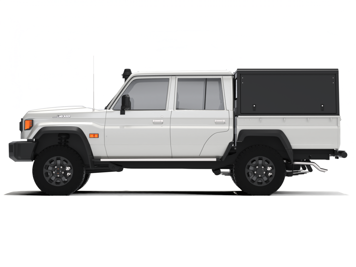 CANOPY - LAND CRUISER 70 DC BLACK SMOOTH FRD