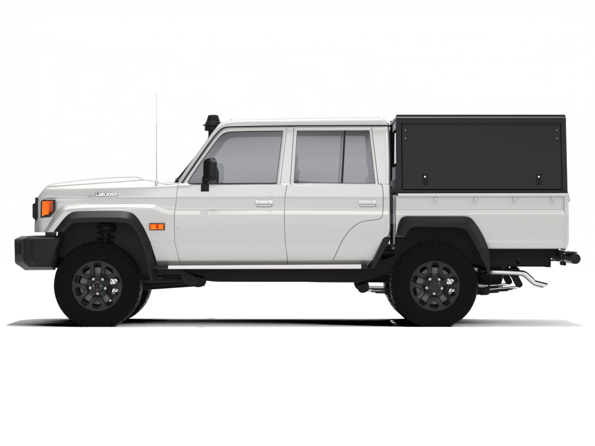 CANOPY - LAND CRUISER 70 DC BLACK SMOOTH FRD