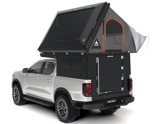 FORD RANGER 2022+ DC - FAMILY TENT (4) - WITH WINDOWS