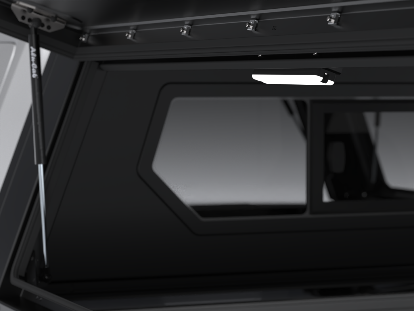 CONTOUR CANOPY - FORD F150 5.5 2021+ (9th Gen) - BLACK - SIDE WINDOWS INCL