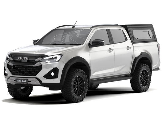 CONTOUR CANOPY - ISUZU 20 & 2025+ - DC - BLACK - SIDE WINDOWS INCL