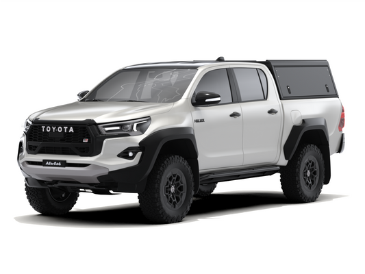 HILUX REVO DC EXPLORER GUARD - BLACK SMOOTH FRD - ZERO WINDOWS