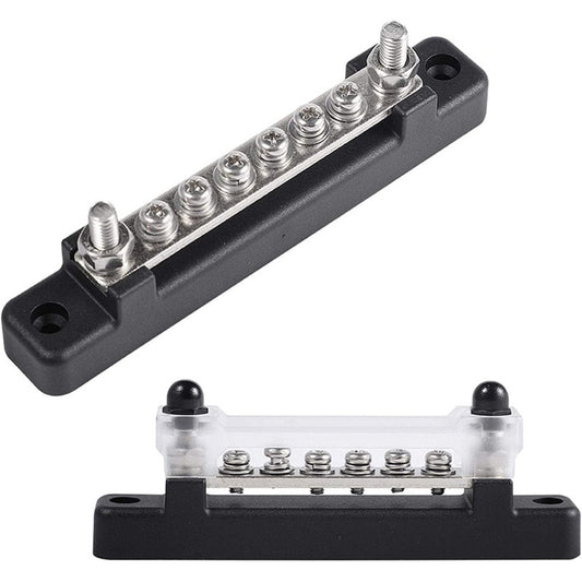 Busbar M4 - 6 Way Surface Mount – Black