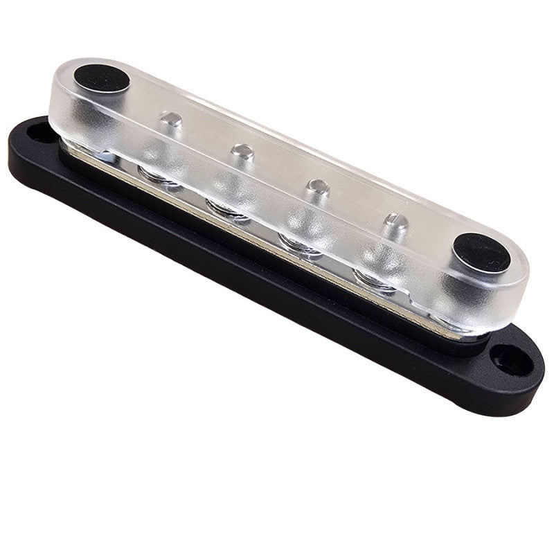 Busbar M6 - 6 Way Surface Mount – Black
