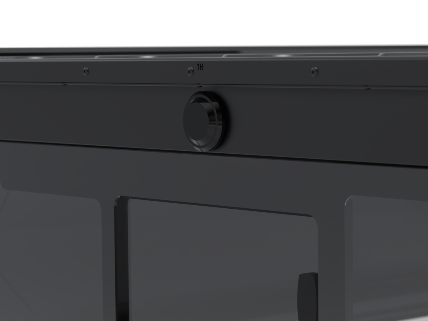 CONTOUR CANOPY - HILUX REVO 16+ - DC - BLACK - SIDE WINDOWS INCL