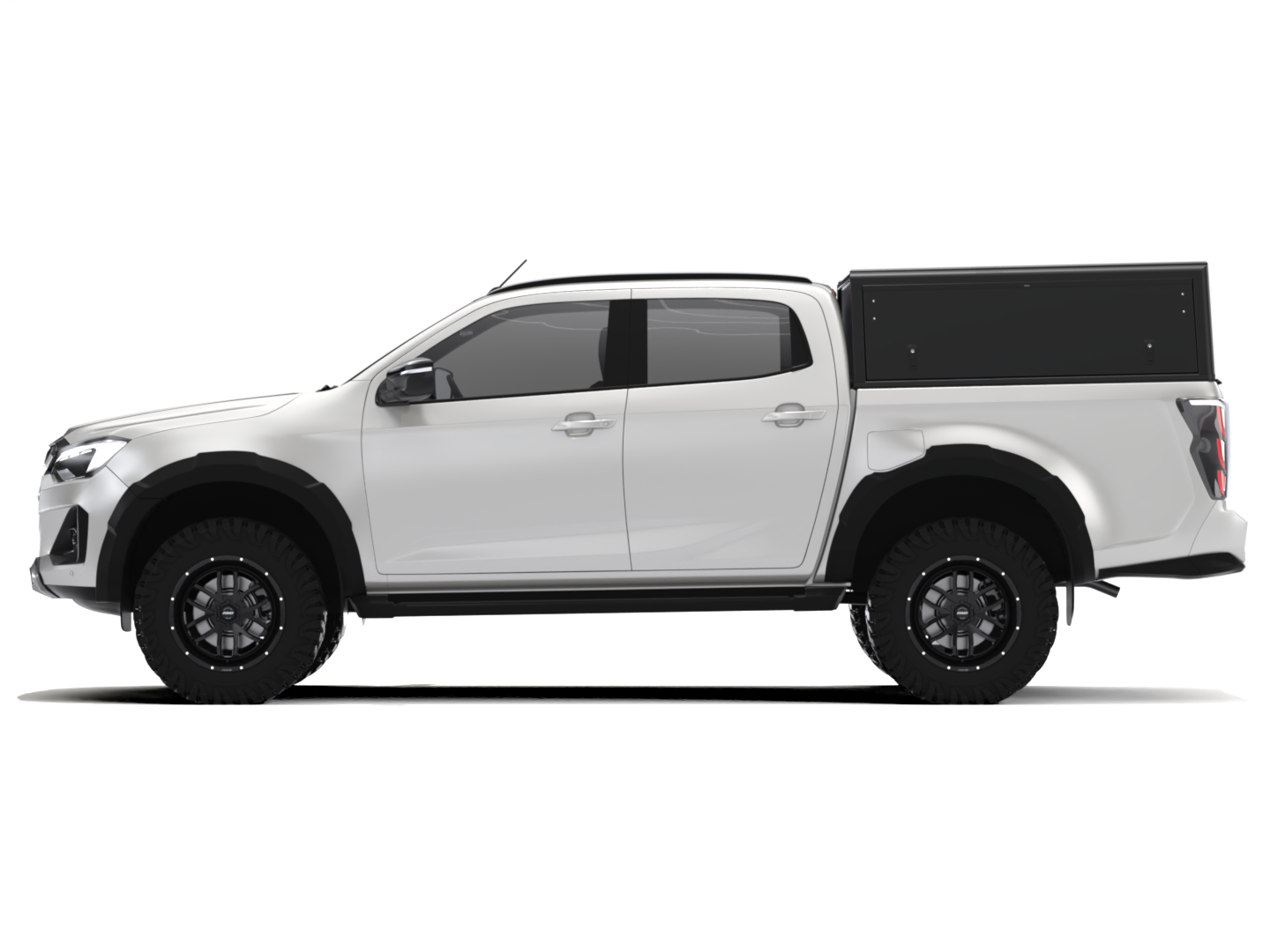 ISUZU (20 & 2025+) DC EXPLORER GUARD - BLACK SMOOTH FRD V2 - ZERO WINDOWS