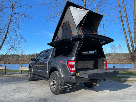 CONTOUR CANOPY - FORD F150 5.5 2015-2020 (8th Gen) - BLACK - SIDE WINDOWS INCL