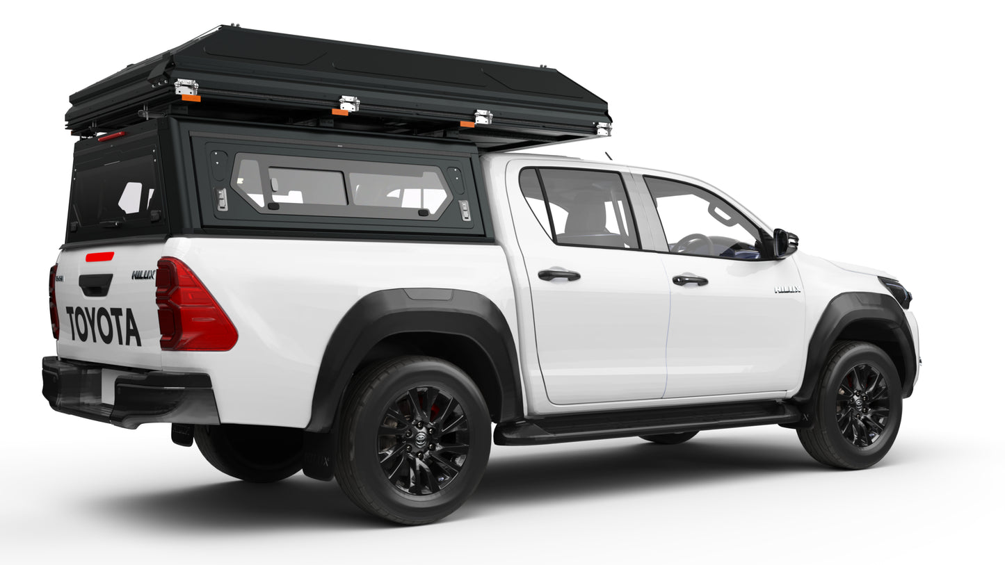 4 SLEEPER ROOFTOP TENT - BLACK