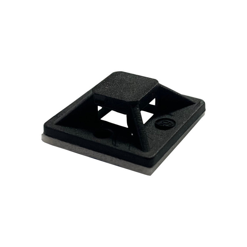 Cable Tie Cradle 23mmx23mmx7mm - BLACK