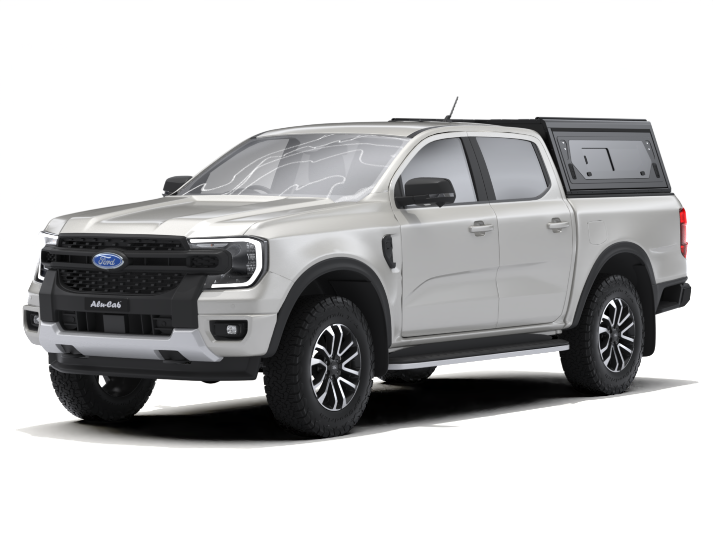 CONTOUR CANOPY - FORD RANGER - DC - BLACK - SIDE WINDOWS INCL