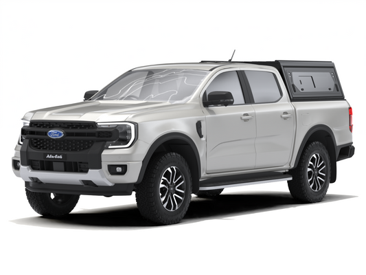 CONTOUR CANOPY - FORD RANGER - DC - BLACK - SIDE WINDOWS INCL