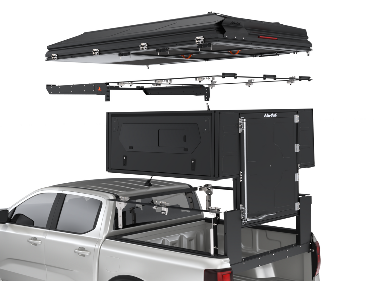HILUX REVO 2016+ DC - FAMILY TENT (4) - WITH WINDOWS