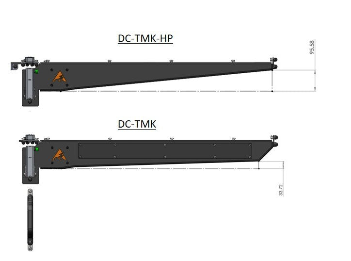 MODCAP DC FAMILY CAMPER - TENT MOUNTING KIT HP (SPECIFIC VEHICLE LIST - SEE IMAGE)