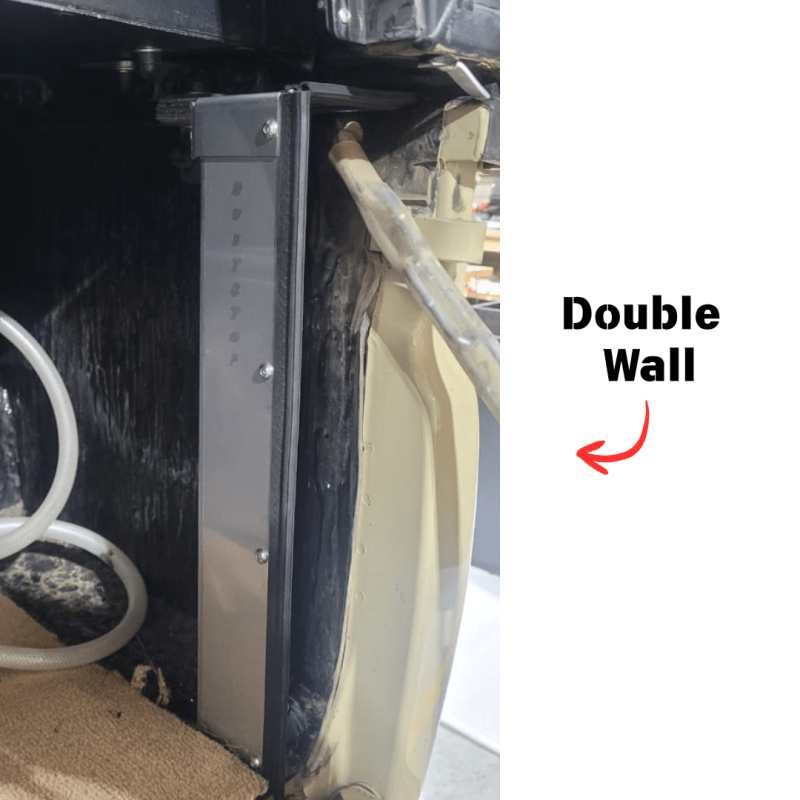 DustStop kit for Toyota Land Cruiser 79 Bakkie with Double Wall