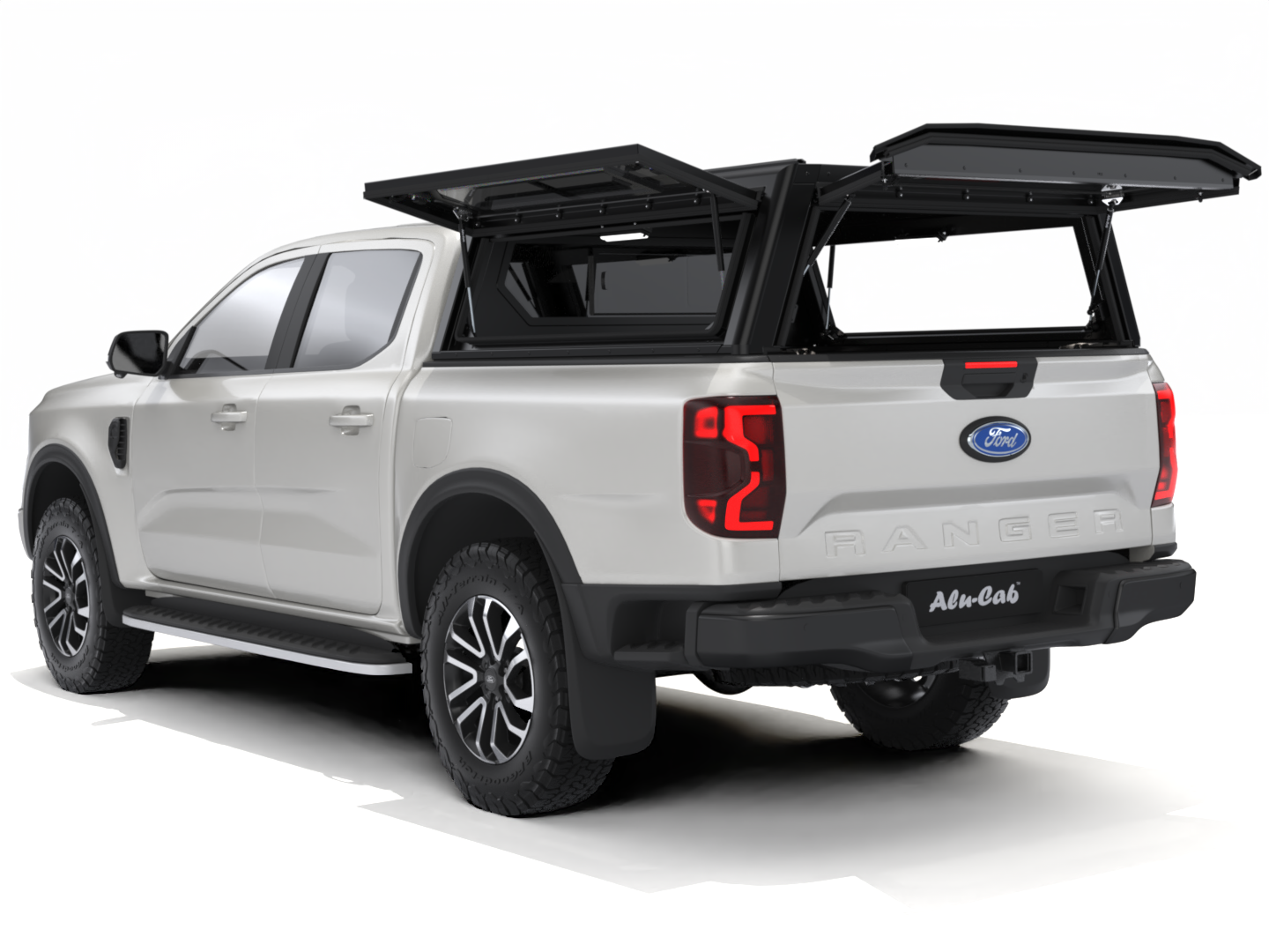 CONTOUR CANOPY - FORD RANGER - DC - BLACK - SIDE WINDOWS INCL