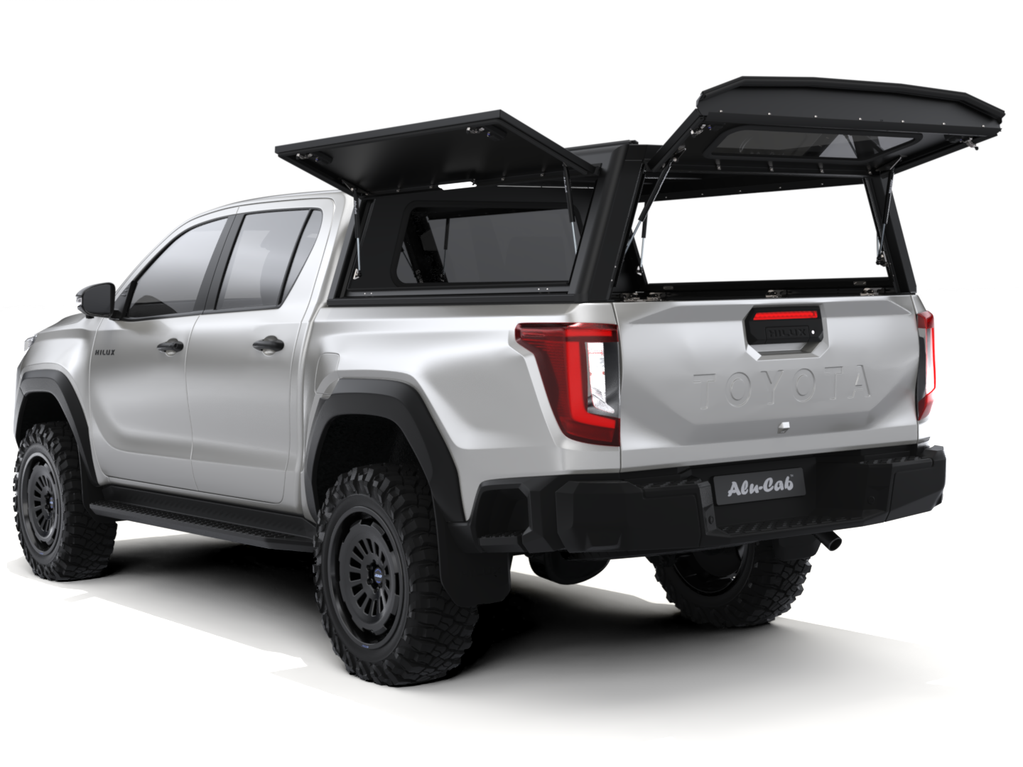 CANOPY - HILUX 26+ DC - BLACK SMOOTH FRD
