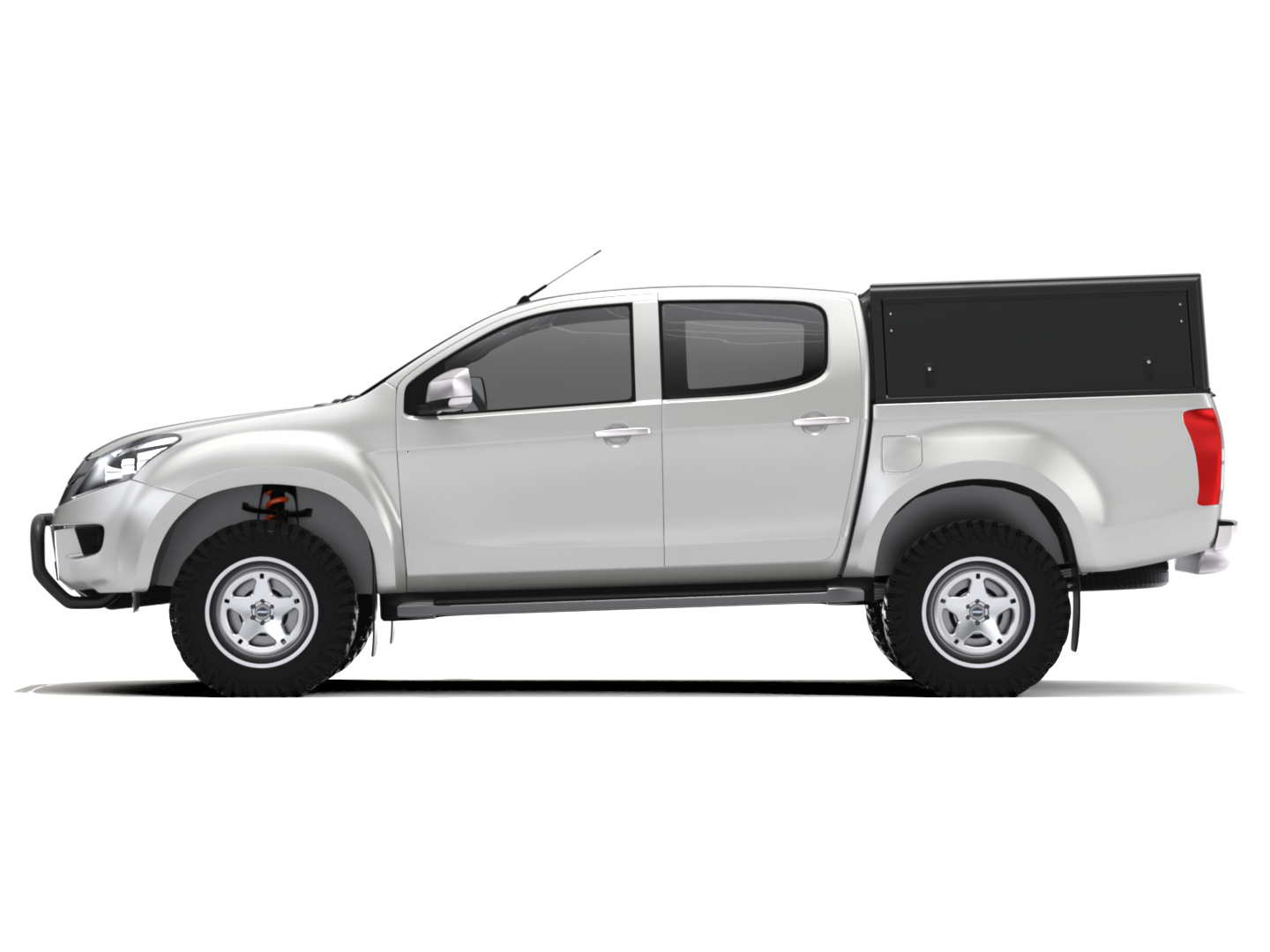 ISUZU KB (2013+) DC EXPLORER GUARD - BLACK SMOOTH FRD - ZERO WINDOWS