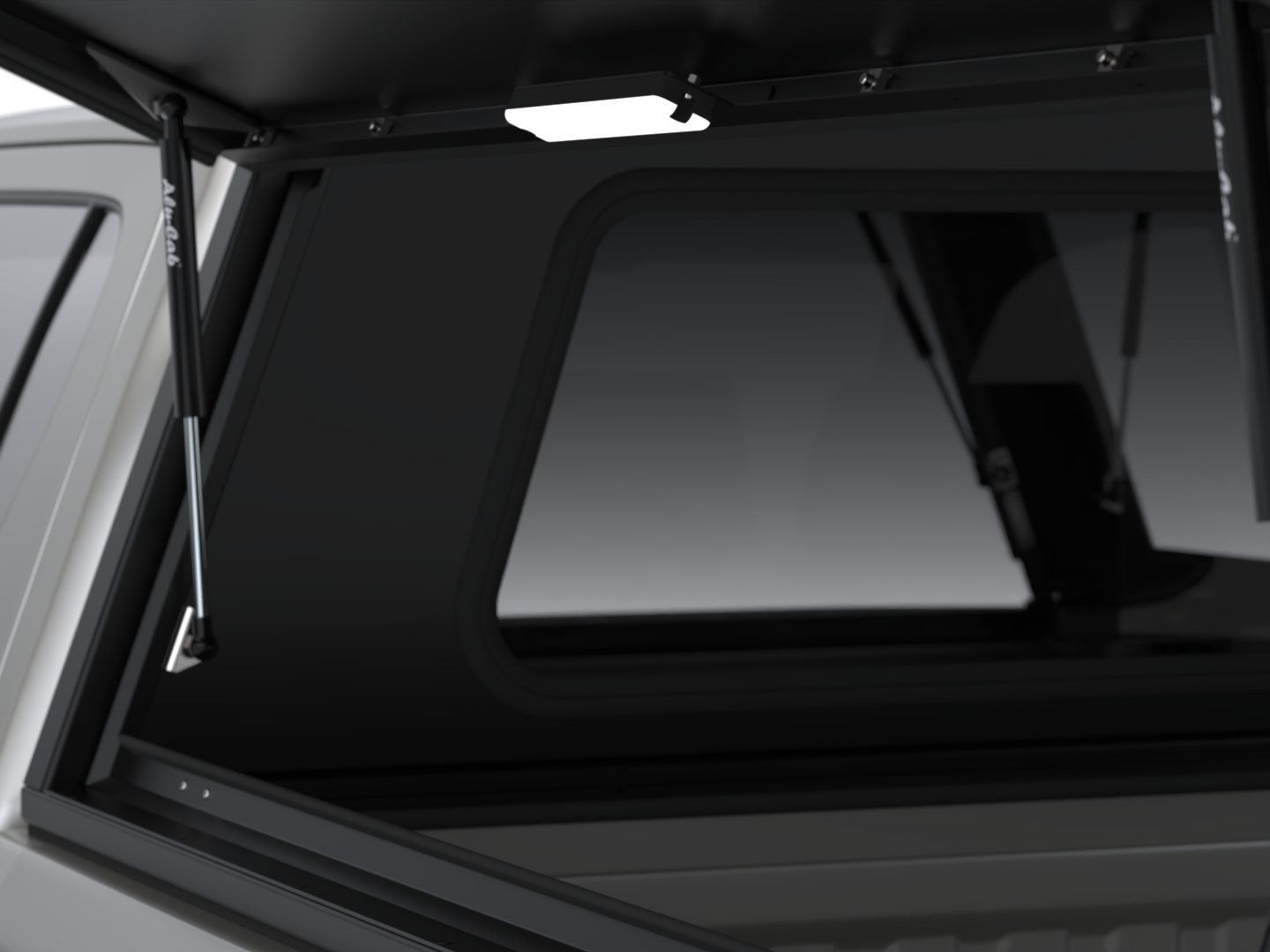 CANOPY - HILUX 26+ DC - BLACK SMOOTH FRD