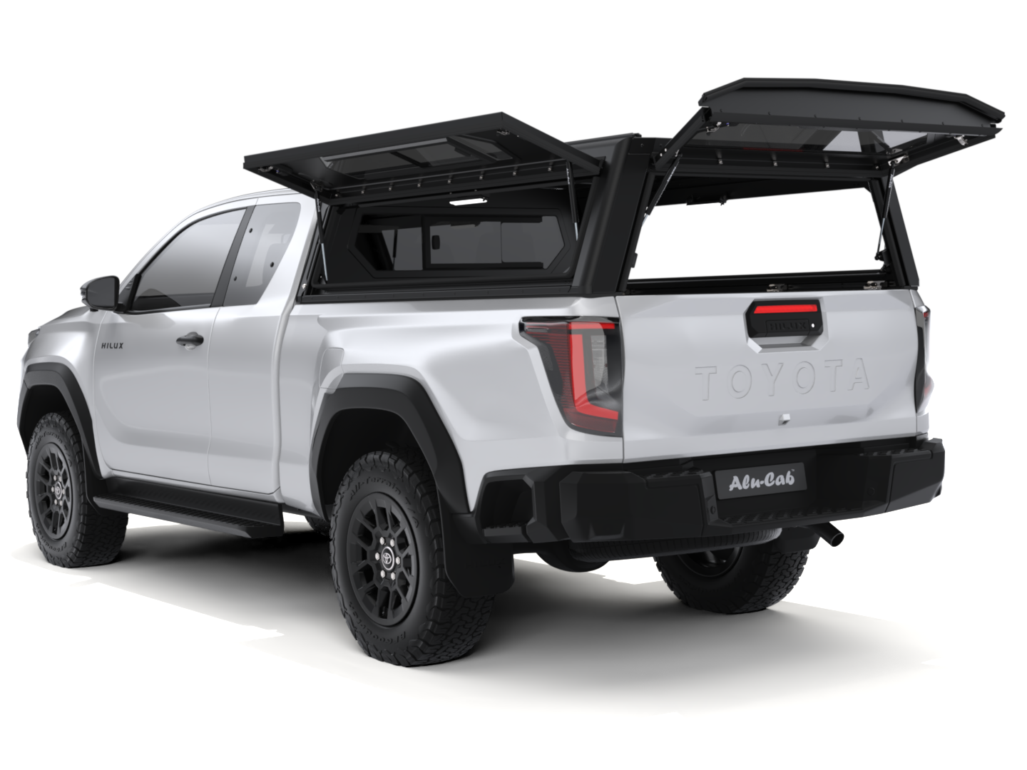 CONTOUR CANOPY - HILUX 26+ - XC - BLACK - SIDE WINDOWS INCL