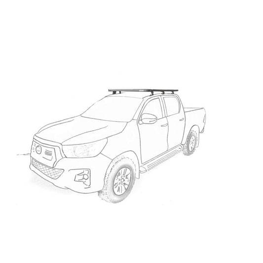 EEZI AWN ROOFRACK for Hilux Revo double cab 1250W x 1400L