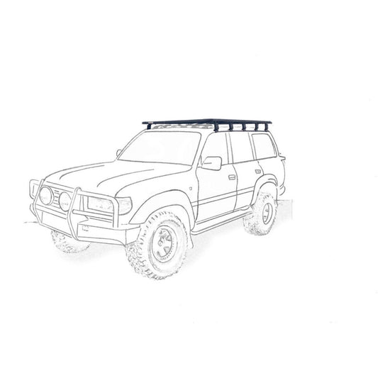 EEZI AWN ROOFRACK for Land Cruiser 80 1400W x 1400L