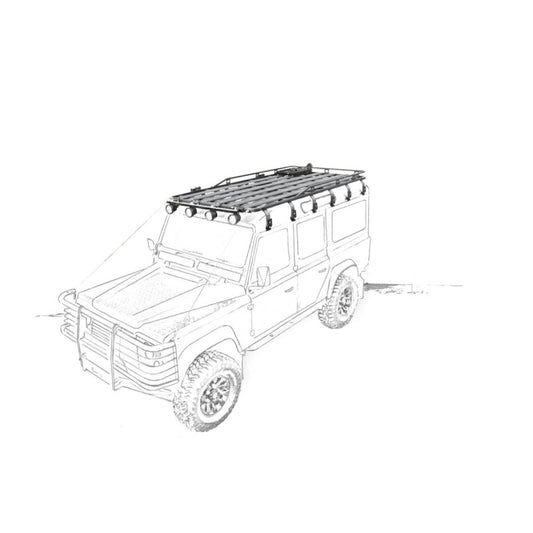 EEZI AWN ROOFRACK for Land Rover Defender 110 1400W x 2000L