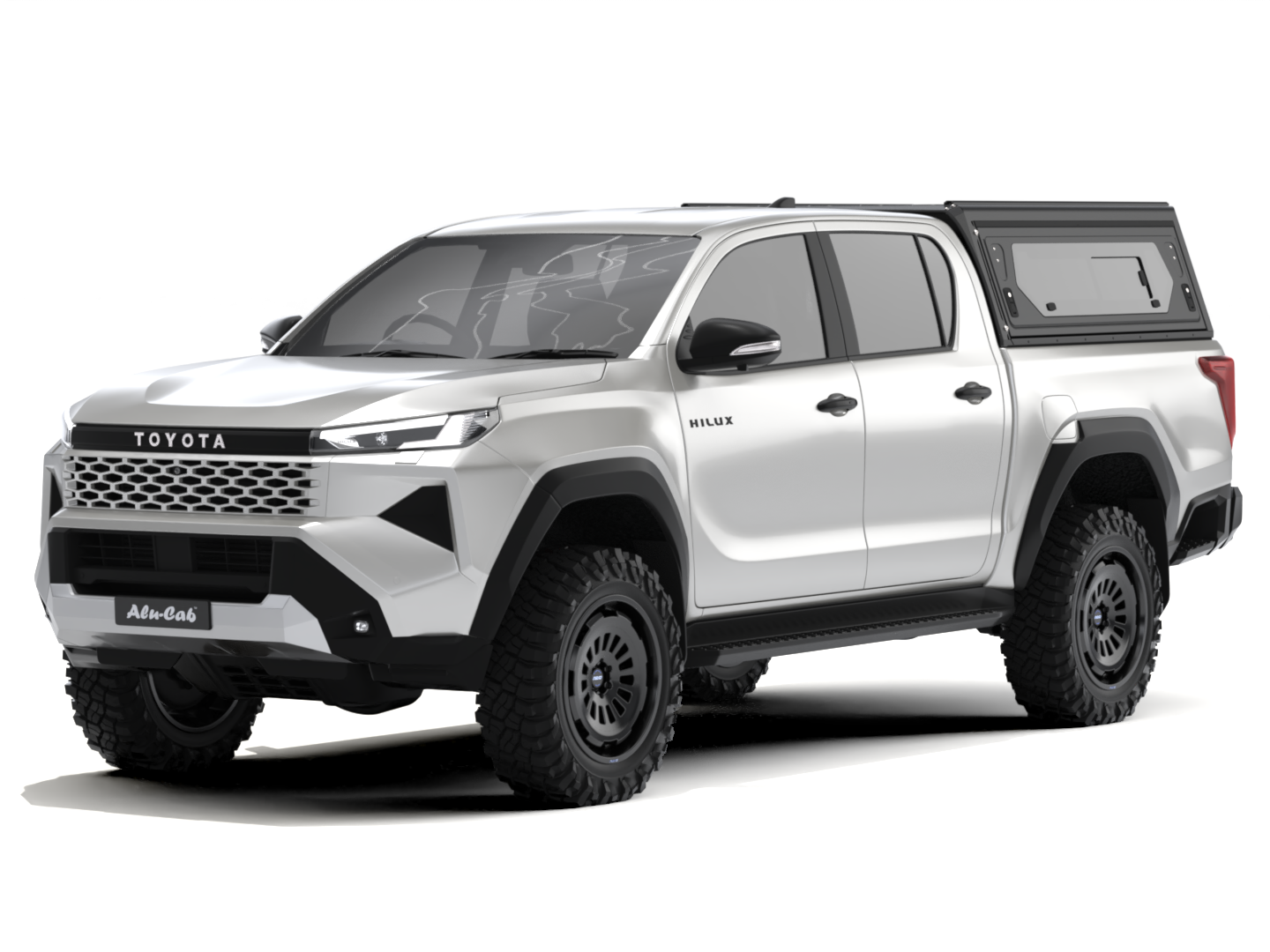 CONTOUR CANOPY - HILUX 26+ - DC - BLACK - SIDE WINDOWS INCL