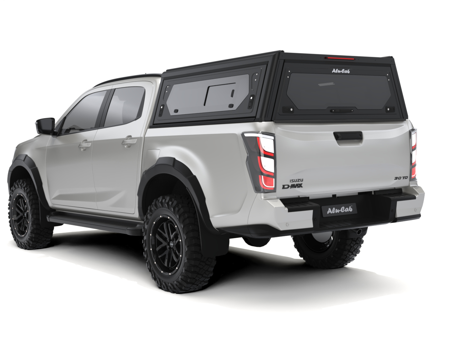 EOL - CONTOUR CANOPY - ISUZU 20 - DC - BLACK - SIDE WINDOWS INCL