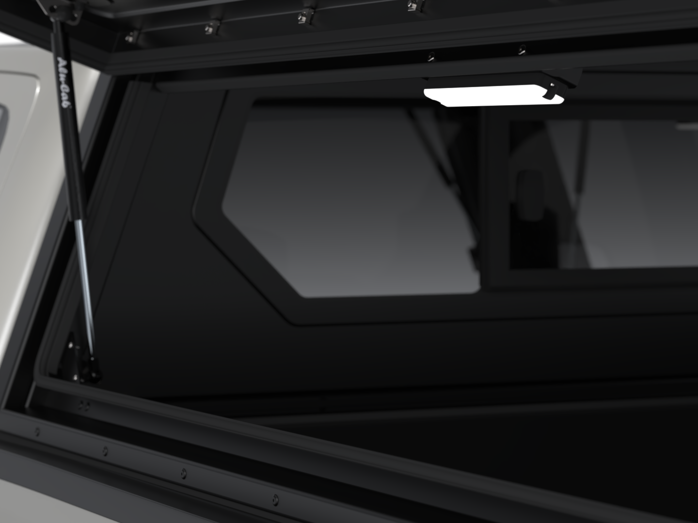 CONTOUR CANOPY - VW AMAROK 2023 - DC - BLACK - SIDE WINDOWS INCL