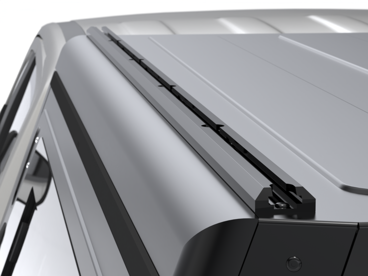 CONTOUR CANOPY - FORD RANGER - DC - BLACK - SIDE WINDOWS INCL
