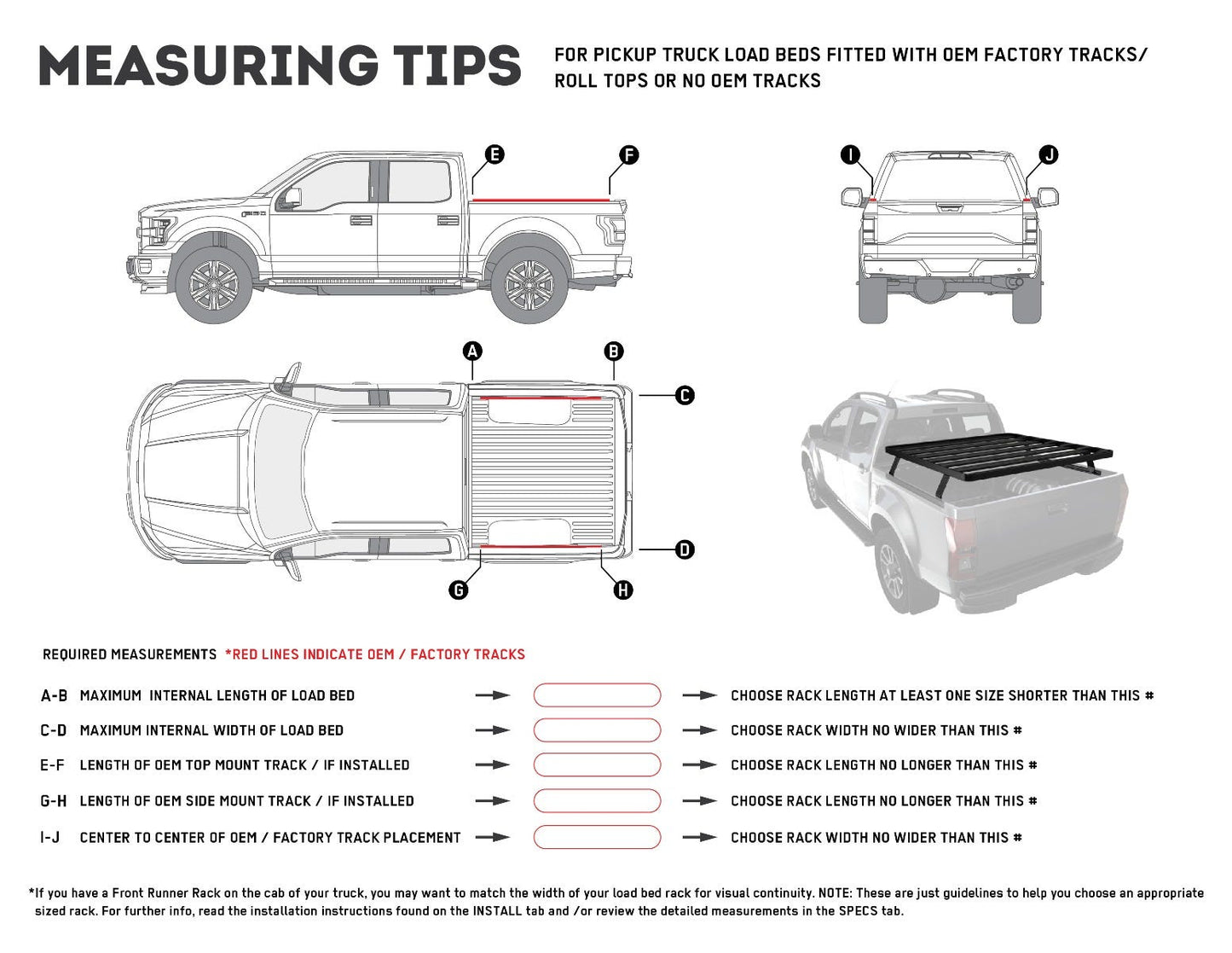 Bakkie Slimline II Load Bed Rack Kit / 1255(W) x 1560(L)