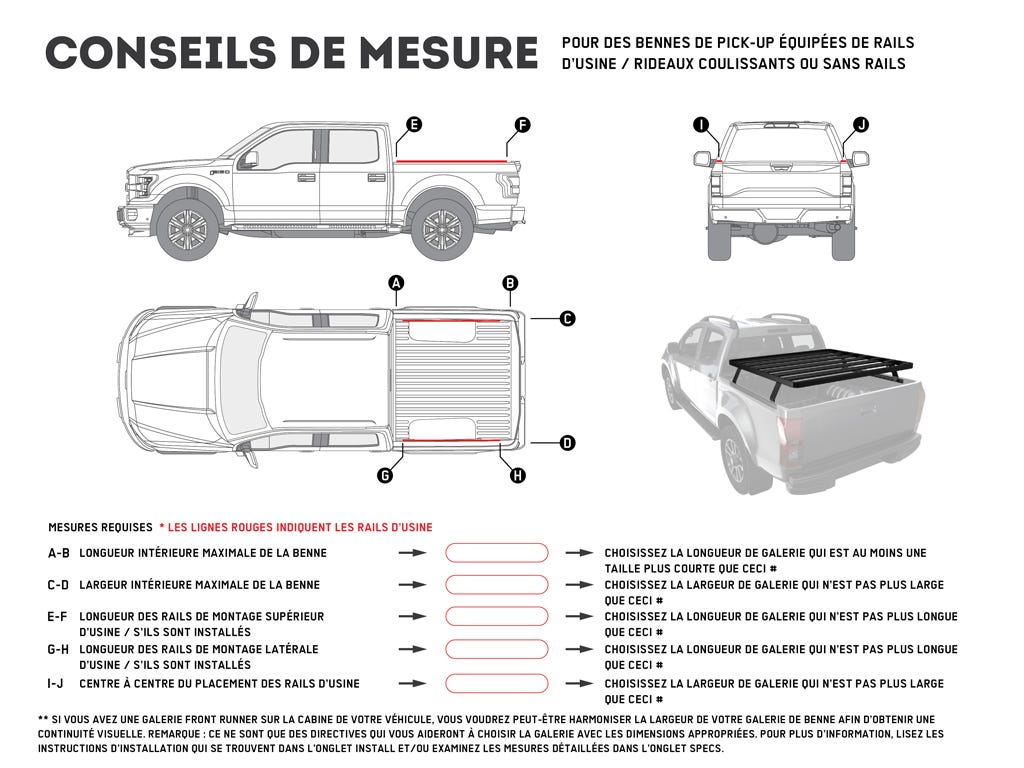 Bakkie Slimline II Load Bed Rack Kit / 1165(W) x 1358(L)