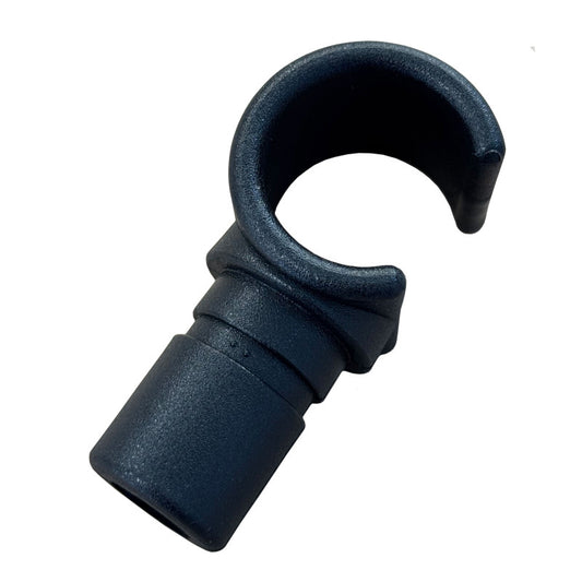 Pole Clip On Cee 22mm Clip to 25mm - Black
