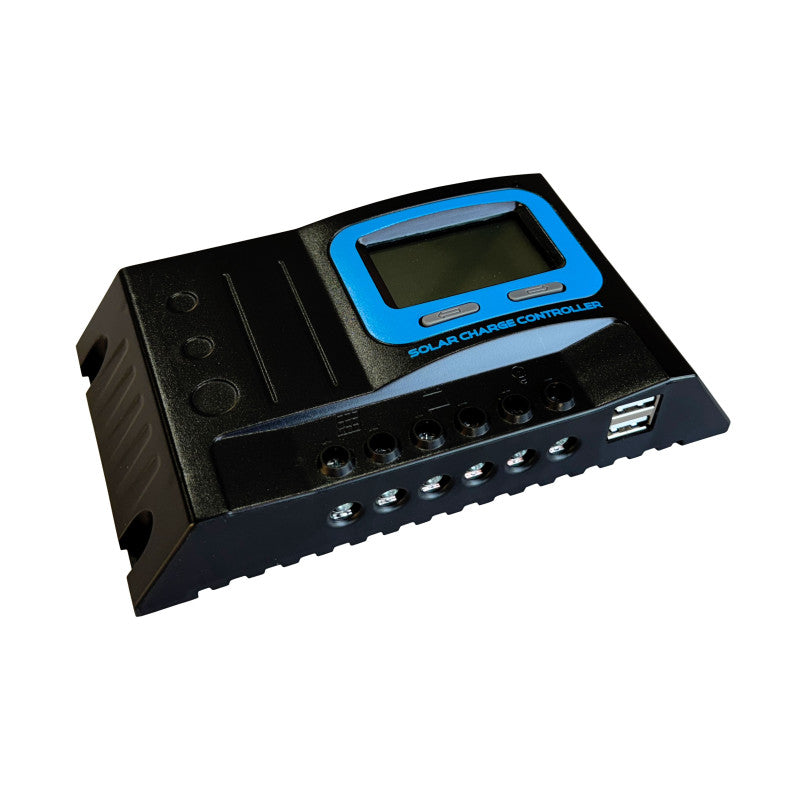 Solar Charge Controller PWM 20A with digital display - Lithium compatible - 12-24V