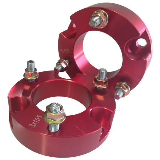 Toyota Vigo, Revo Prado 120 and FJ Aluminum Front Strut Spacer 30mm -set of 2 RED - Badger